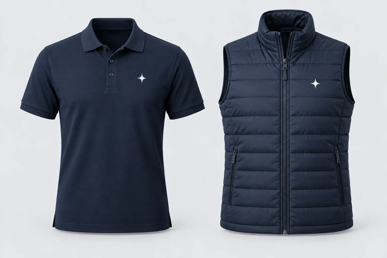 Société de nettoyage : 3 polos et 1 bodywarmer par agent